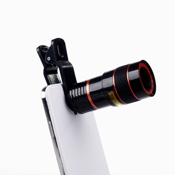 Universal 8X Optical Mobile phone Zoom Telescope Camera Lens Clip Mobile Phone Telescope For iPhone 6 plus for Samsung s6 note 5 for Huawei