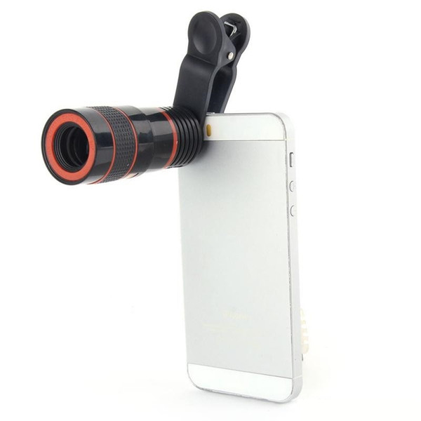 Telescope Lens 8x Zoom Unniversal Optical Camera Telephoto Len With Clip For Iphone Samsung HTC Sony LG Mobile Smart Cell Phone