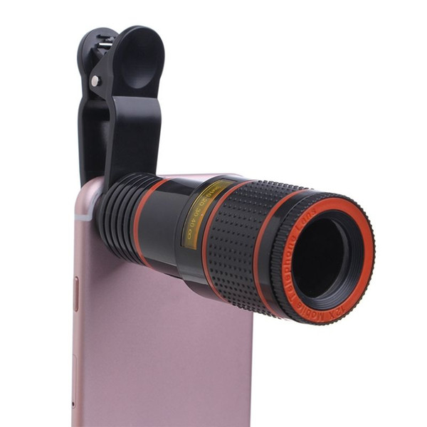 Clip-on 12x Optical Zoom HD Telescope Camera Lens For Universal Mobile Phone