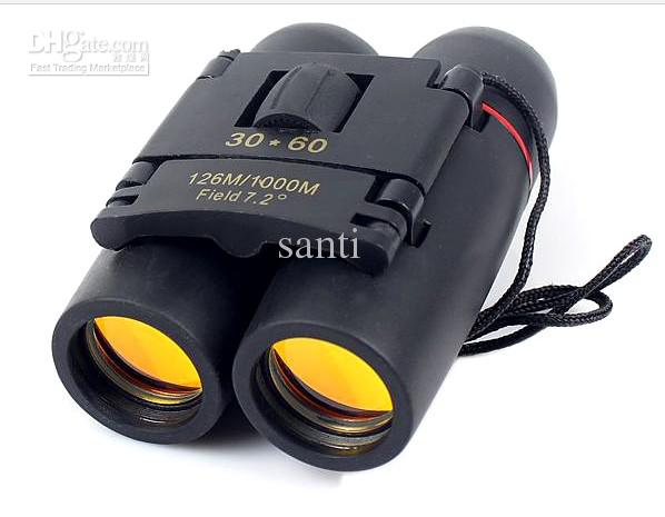 Binocular Day Night Binocular Telescope Folding 30 x 60 126M/1000M