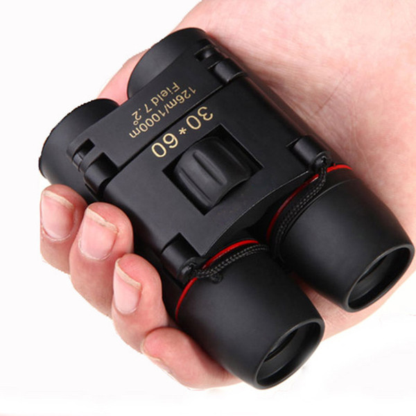 Mini Binoculars Telescope Outdoor Travel 30 x 60 8X Zoom Folding Day Night Vision Hunting telescopio Profissional Bag 126M-1000M