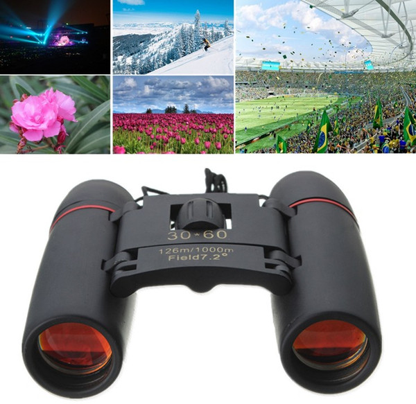 Day Night High Quality Vision 30 x 60 Zoom Outdoor Travel Folding Binoculars Telescope 126M-1000M LLFA