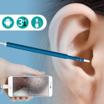 2018 Latest HD Vision Ear Cleaning Tool Mini Camera Otoscope Ear Care USB Ear Clean Endoscope for Android Free Shipping