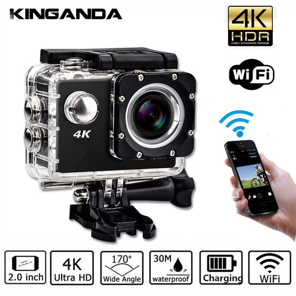 Waterproof Ultra HD 4K UHD Action Sport Video Camera WiFi Camcorder FHD 1080P DV Cam Wide Angle Go Deportiva 2 inch LCD Pro 32G