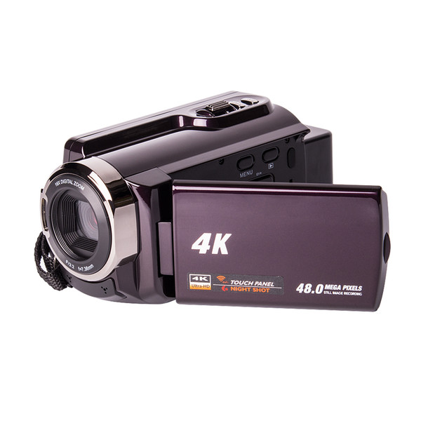 48MP 4K Camcorders, 4K Ultra-HD Portable 30FPS Wifi Digital Video Camera, IR Night Vision Camcorder