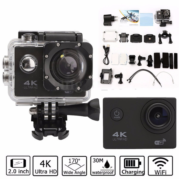 Waterproof Camera 2.0'' LCD H9 4K Ultra HD Video FHD 1080P 170 Degree WiFi Sports DV Action Camcorder Sport Outdoor Travelers