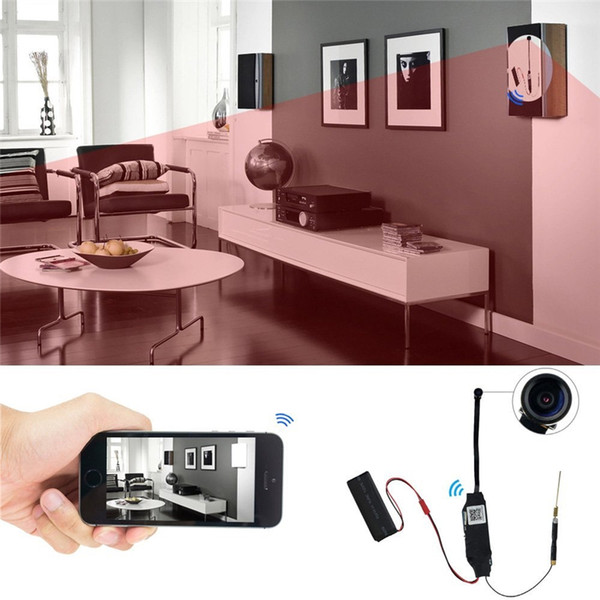 P2P 1080P HD Wifi Network Camera Video Recorder Motion Activated DV Camcorder Support APP Remote Review 140° Wide View