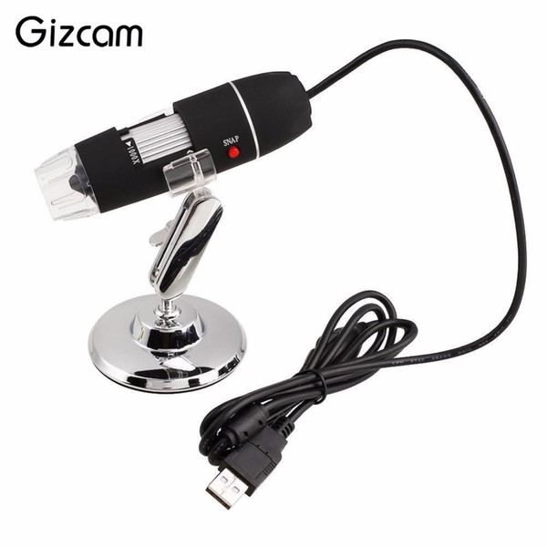 Gizcam 0.3MP 1000x Zoom 8LED USB Digital Camera Microscope Endoscope Magnifier w/Stand