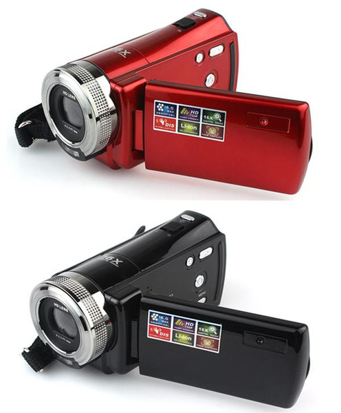 DHL free HD 1280*720 12 Megapixel 2.7 1080P TFT LCD 16:9 16x Digital Zoom High Definition Video Camera Recorder