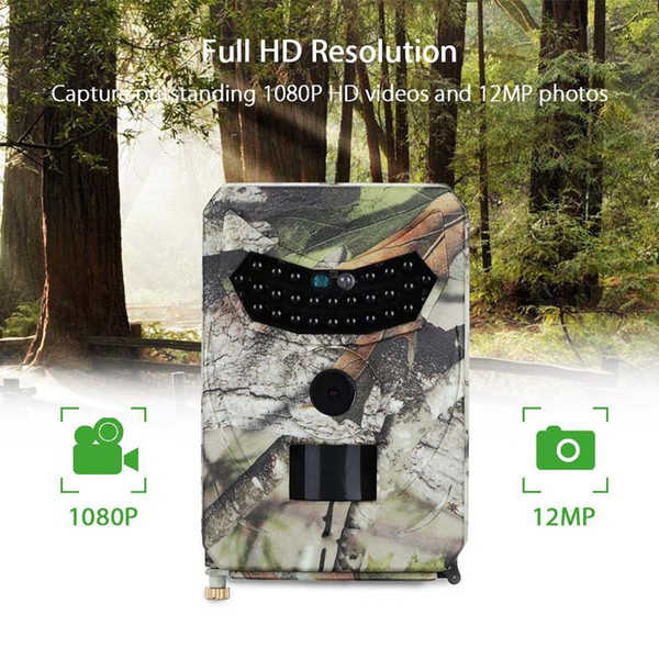 PR-100 Hunting Camera Waterproof IP5612MP HD 1080P With Night Vision 120degree Wide Angle IR LED wild animals monitoring Camera