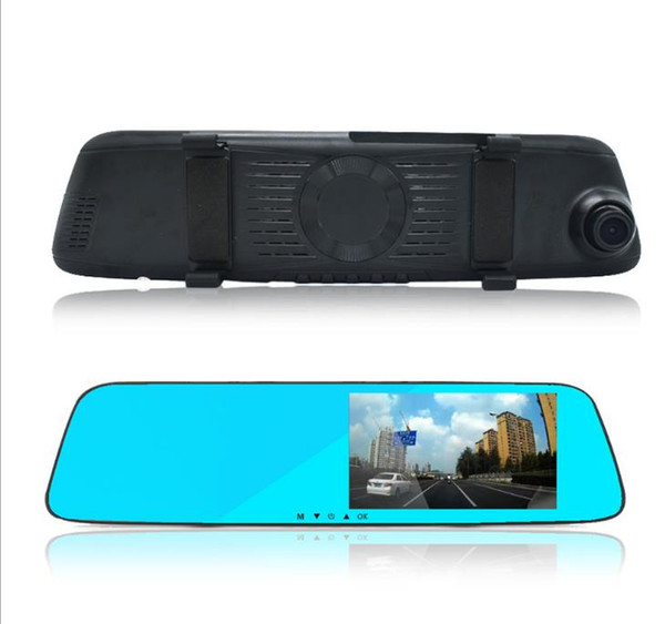 Camcorders 5inch 1080P Blue Rearview Mirror Camera Car Dvr Full HD Digital Video Recorder Driving recorder touch screen HD night vision a715