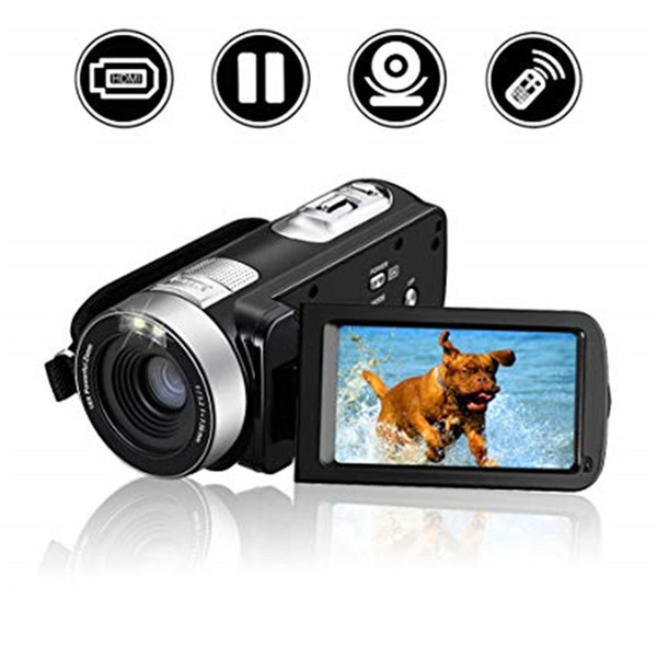 Digital Video Camera HDV-302P 24MP 1080P Full HD Digital Camera 16X Digital Zoom 3.0 Inch Anti-shake 3.0MP CMOS DV Camcorder