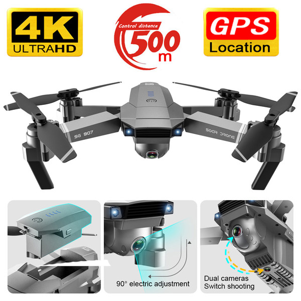 Drone SG907 GPS dron camera HD 4k 1080P 5G WIFI dual camera electronic anti-shake character follow quadcopter drones with camera T191016