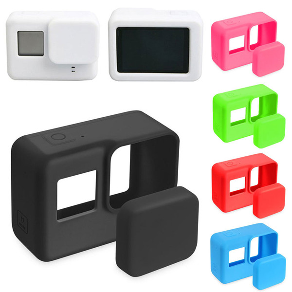 For Go Pro Accessories Action Camera Case Protective Silicone Case Skin Lens Cap Cover For GoPro Hero 5 6 7 Black Hero Camera