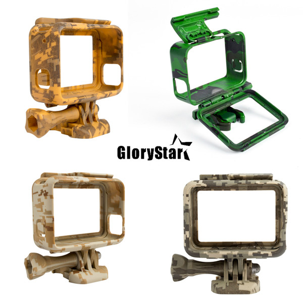 Plastic Protective Housing Case Cover Action Camera Camouflage Protection Border Frame Box for Go Pro Hero 5 Gopro Accessories