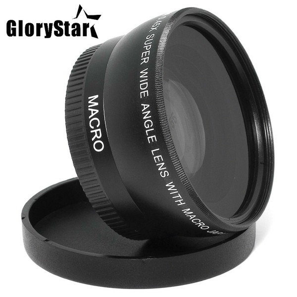 GloryStar 55MM 0.45x Wide Angle Lens + Macro Lens for Sony Alpha A77 A280 A290 A380 A390 A580 A590 DSLR Camera Free Shipping