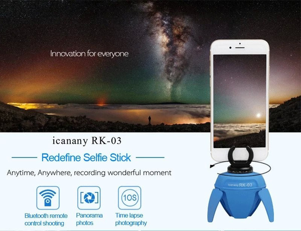 ICanany RK03 gopro accessories rotate 360 ° for samsung iphone for Canon nikon RK-03 Bluetooth Self Timer