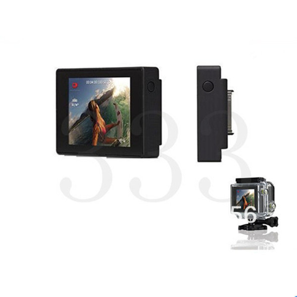 Freeshipping For GoPro Hero 3+/ 4 LCD Bacpac Viewer Monitor Display Screen External Screen With LCD Backdoor Case For GoPro Hero 3+ 4 Camera