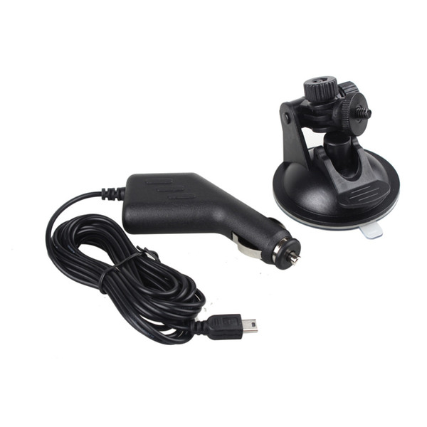 Wholesale- Car Charger Mount Suction Cup Bracket Holder For SJCAM SJ4000 & SJ4000 WiFi Sport Action Camera DV Accessories Cam Charger