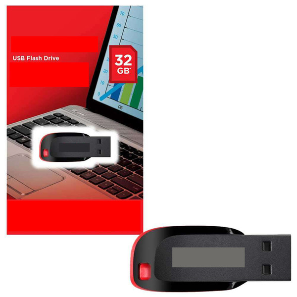 2019 100% Real Capacity USB Flash Drives 4GB 8GB 16GB 32GB 64GB 128GB USB 2.0 Memory Sticks Plastic U Disk Memory Stick High Speed