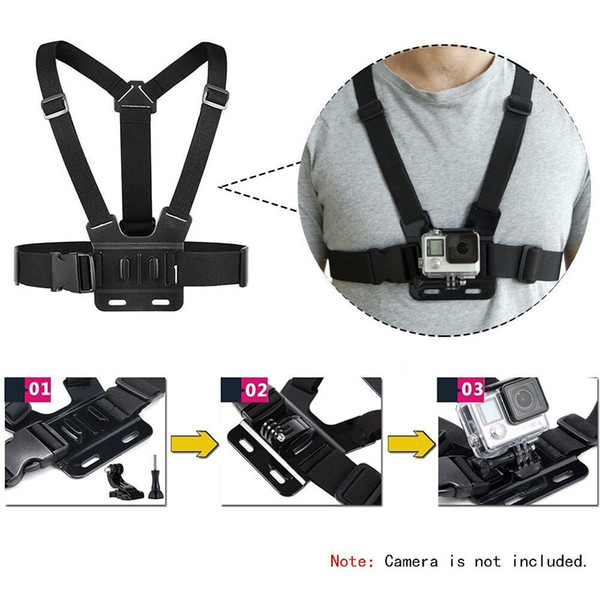 Chest Strap mount for Gopro hero 5 4 Xiaomi yi 4K Action camera Chest Mount Harness for Go Pro SJCAM SJ4000 sport camera 10