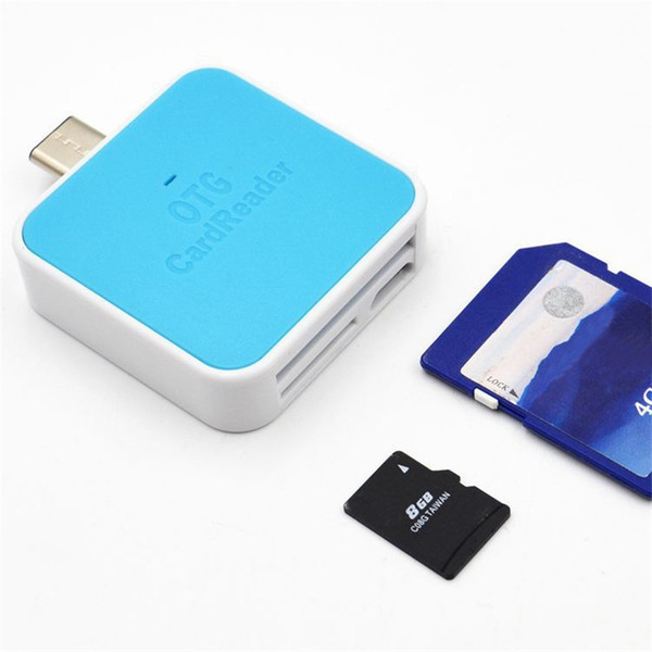 Type C OTG Card Reader SD Micro SD TF Card Memory Card Reader for Samsung S8 Letv Xiaomi 6 Phone Tablet Macbook