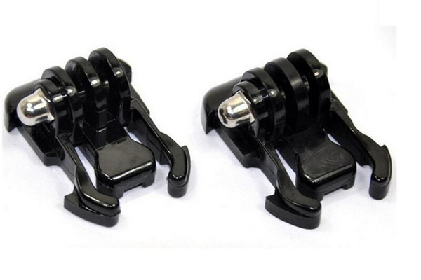 Wholesales- Action Cam Accessories GP06 2pcs Black Buckle Basic Strap Mount Clips For SJCAM SJ4000 Sport Camera DHL Free Shipping