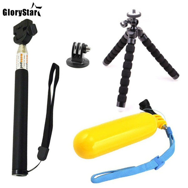 Tripod Accessories For GoPro Hero 5 Mount Floating Bobber Selfie Stick For Go Pro 4 Session SJCAM SJ4000 ENEK H9 Action Camera