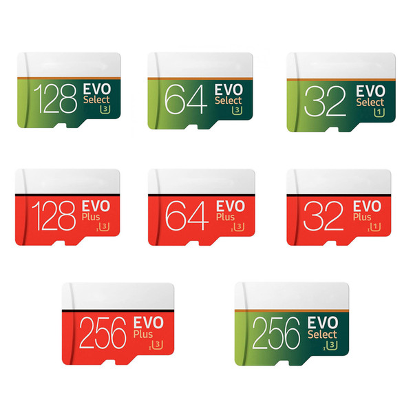 EVO Plus VS EVO Select 256GB 128GB 64GB 32GB Micro SD TF Flash Card High Speed for Cameras Smart Phones