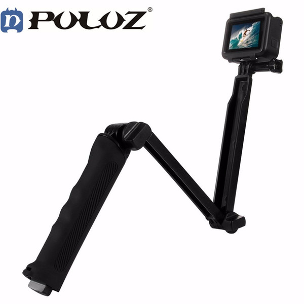 wholesale 3 Way Floating Handle Grip Tripod Mount Selfie Stick for Go pro HERO 6 5 4 3+ 3 2 1 For Gopro Hero Accessories