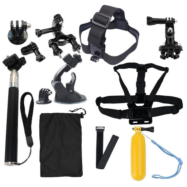 Action Cam Accessories 13 in 1 Family Kit SJ4000 SJ5000 SJ6000 accessories set package for HD Action Cam xiaomi yi