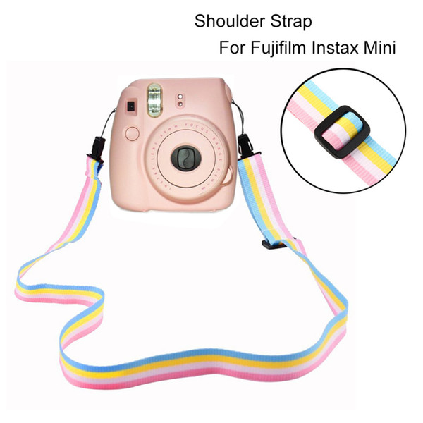 Wholesale- Instant Film Camera Rainbow Camera Flexible Neck Shoulder Strap For Fujifilm Instax Mini Camera Accessory Parts