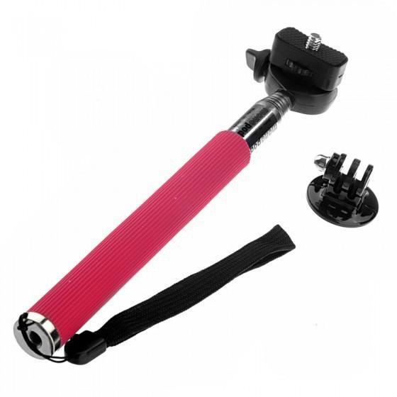 Wholesale-new Fashion Hot Action Cam Accessories Aluminium Telescopic Handheld Monopod with Tripod Mount Adapter for Sport Camera 1 2 3 3+