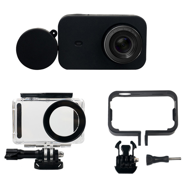 4in1 Mijia Camera Accessories Kit Waterproof Case+Side Protect Frame+Silicone Case+Lens Cover Case for Xiaomi Mi jia Mini 4K Cam