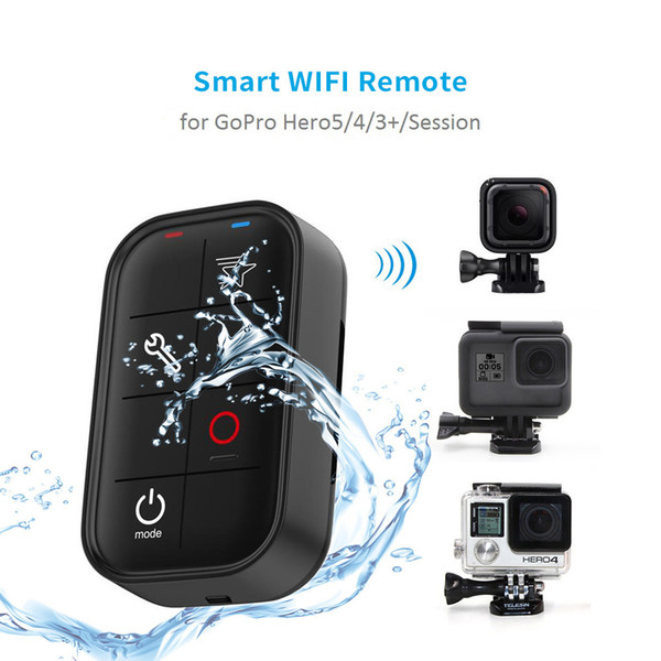 Freeshipping 1M Waterproof Smart WIFI Remote Control Set Controller Charging Cable For GoPro Hero 6 5 4 Session Hero 3+