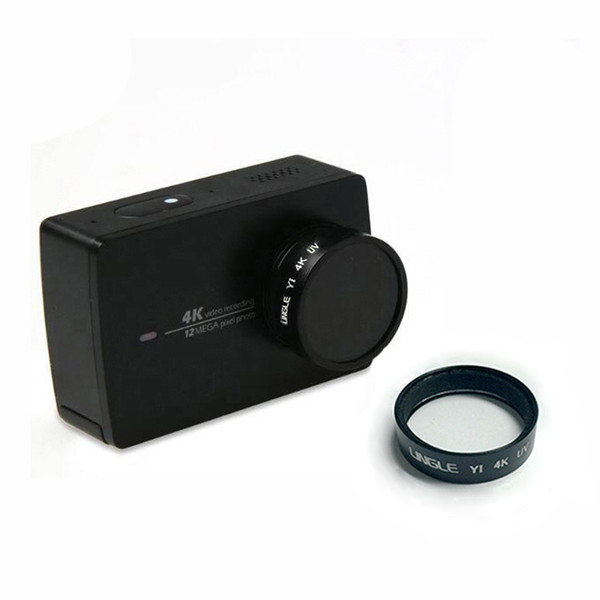 Wholesale- LINGLE CNC Aluminum Frame UV Filter For Xiaomi Yi 2 II 4K Camera Accessories Compatible for Xiaomi Yi Cam