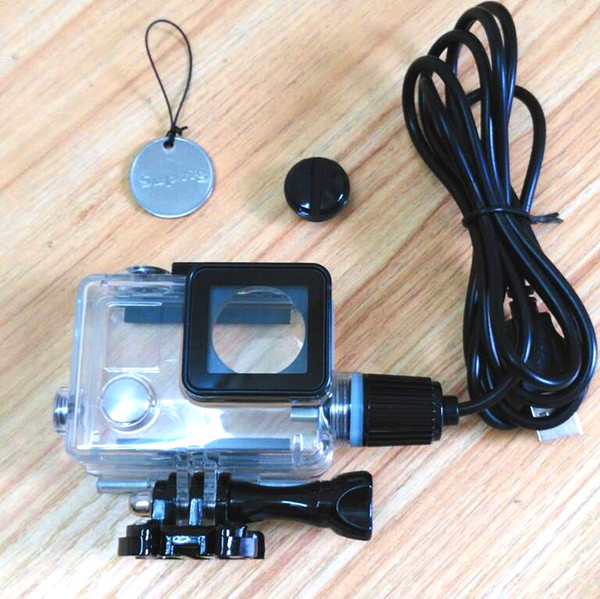 NEW Sport Camera Accessories Chargering Waterproof Case Charger shell Housing With USB Cable for Gopro Hero 4 3+ For Motocycle