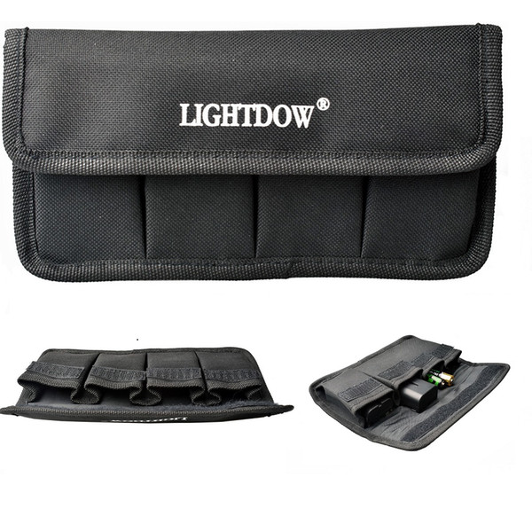 Lightdow Camera DSLR Battery Bag Holder Case for AA Battery Li-ion Battery LP-E6/LP-E8/LP-E10/LP-E12/EN-EL14/15/FW50/NP-F550