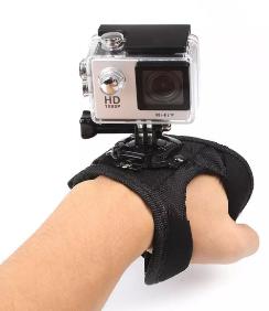 2018 Hot Camera Wrist Band Belt Mount Ride Hero Camera Black Sport Travel Free Shipping