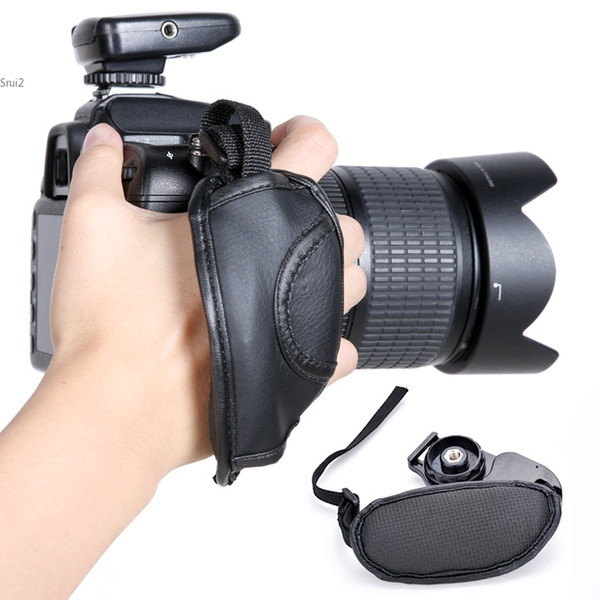 Black Camera Hand Grip SLR/DSLR Leather Wrist Strap For Canon EOS Nikon Sony Olympus 2994