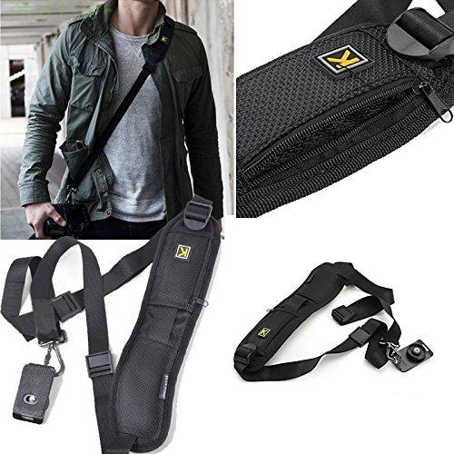 Rapid Camera Single Shoulder Black Belt Strap For SLR DSLR Canon Nikon Sony Pentax Olympus Samsung Camera