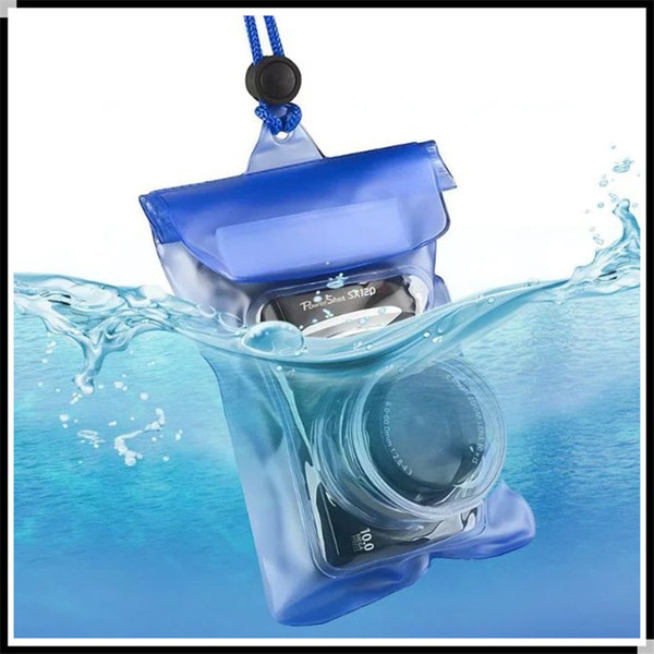 PVC Transparent Waterproof Underwater Pouch Dry Bag Pack Case Cover With Convex Lens Cases For Digital Camera