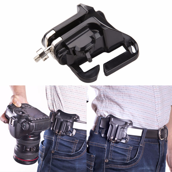 Fast Loading Hanger Video dslr Camera Bag Quick Release Camera Waist Belt Holster Buckle Button Mount Clip for Digital