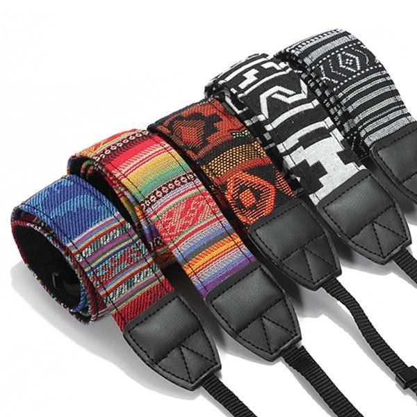 New Color Vintage Hippie Style SLR DSLR Camera Neck Shoulder Strap Belt Durable Cotton for Canon for Nikon Pentax Sony