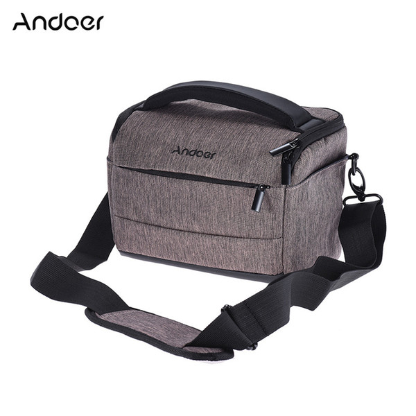 Andoer DSLR Camera Bag Fashion Polyester Shoulder Bag Camera Case for Canon Nikon Sony FujiFilm Olympus Panasonic DSLR Cameras