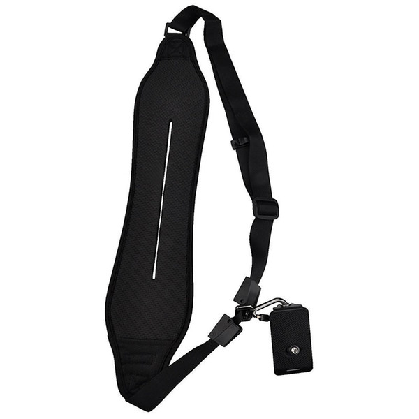 Single Shoulder Strap Decompression Camera Shoulder Strap for Canon Nikon Sony Pentax Olympus Panasonic Black