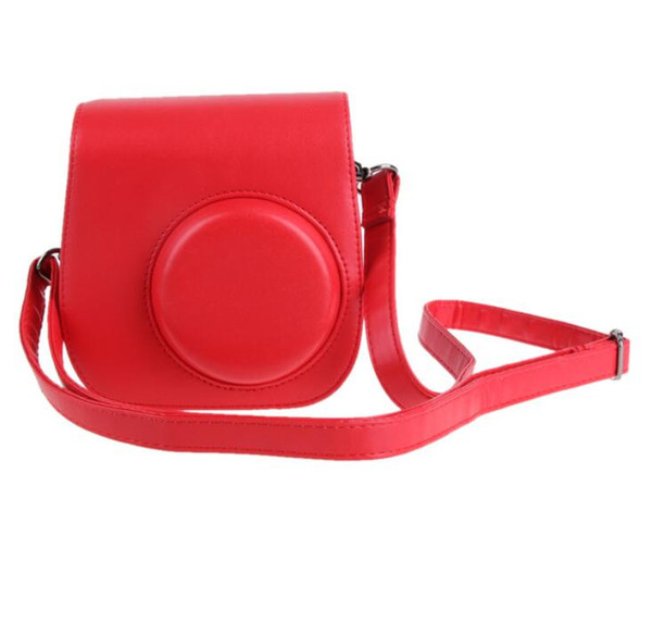 Leather Camera Strap Bag Case Cover Pouch Protector For Polaroid Photo Camera For Fuji Instax Mini 8