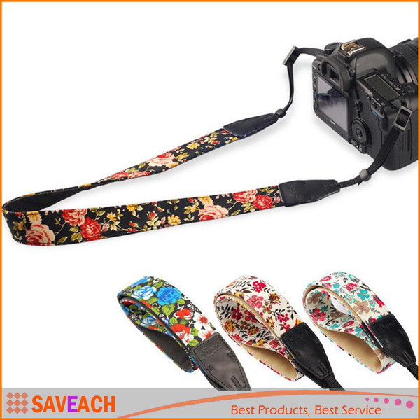 Women Girl Camera Neck Straps Vintage flowers and plants Neck Sling Camera Strap For Canon Nikon Sony SLR DSLR