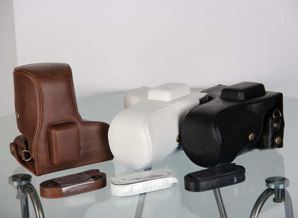 100% NEW Protective PU leather case bag for Samsung NX300 Digital Camera with strap Black / Brown / White for your choose