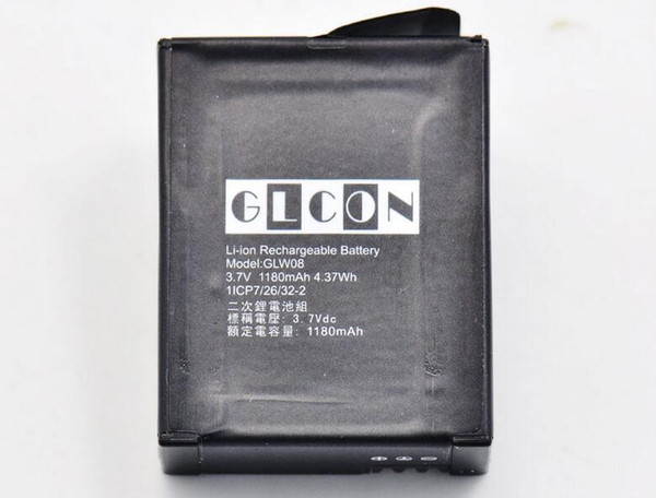 Genuine Rollei 500 Sport Camera GLCON Li-ion Battery Charger Hero 3+ GLCON GLW08 1180mHA 2015 GLW08 3.7V 1180mHA 4.37Wh